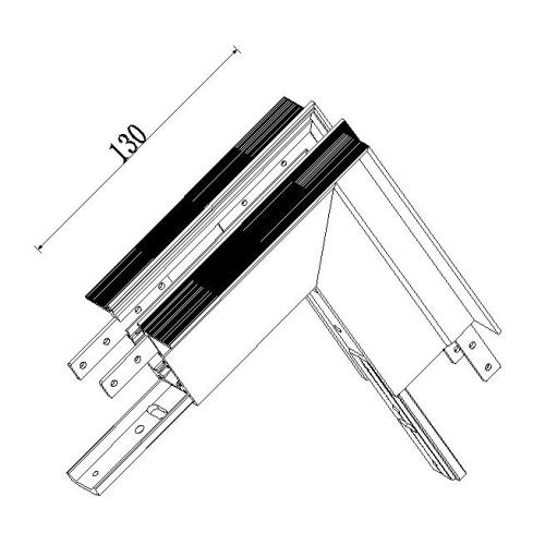 DC48V Recessed magnet Track lighting System